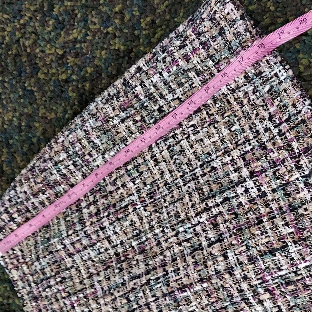 🌴FINAL SALE Ann Taylor Petite Tweed Skirt Size 6P NEW - Picture 7 of 13
